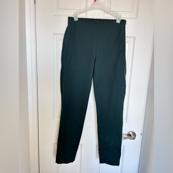 Everlane Bi-Stretch Slim Leg Ankle Length Side Zipper Dark Green pants in size 6 - Picture 7 of 11